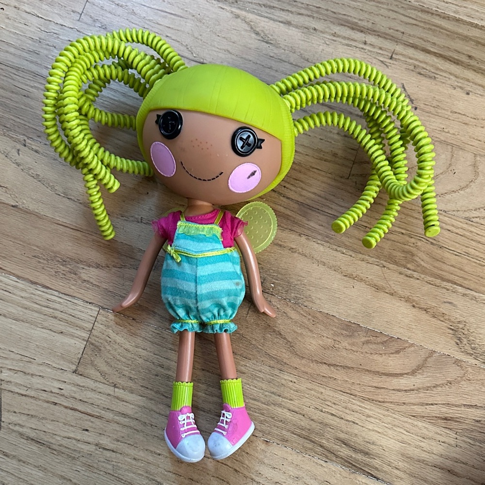 Bright Yellow-Haired Doll with Pink Shoes